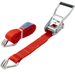 Cinghia di trasporto UNITRAILER rossa da 4 m/50 mm/5 t con tenditore