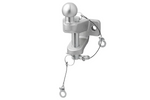 ProPlus 341216V01 gancio di traino a doppia funzione con sfera, 50 mm, portata 3500 kg