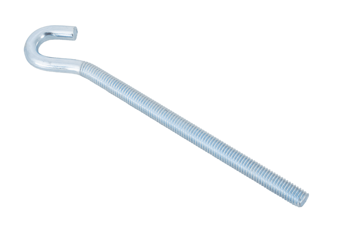Gancio da cantiere DROMET HZ M6x120 con estremità aperta (piegata)
