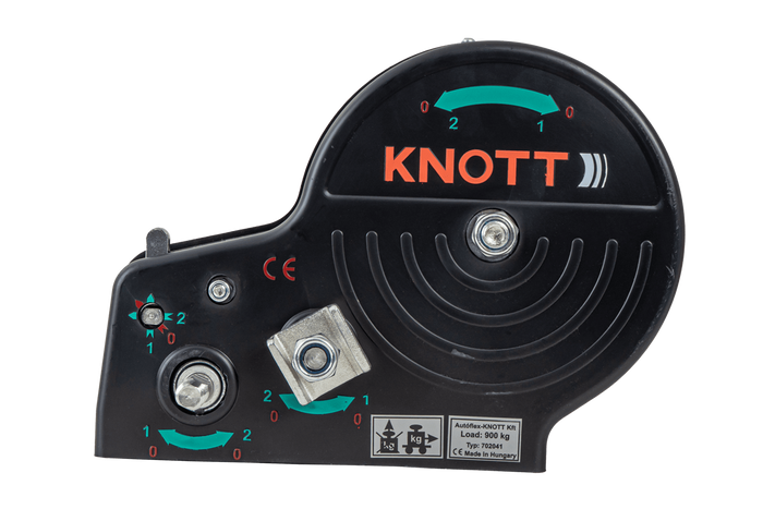Verricello manuale per rimorchio KNOTT 6X0017.311 900kg con cinghia