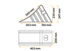 Blocca ruota AL-KO H: metallo UK53 da 247 mm