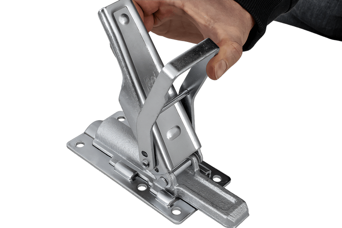 Gancio laterale con chiusura WINTERHOFF BV 90-1 + BVG 90-A chiusura laterale completa del rimorchio