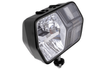 Faro anteriore a LED ASPÖCK LuxLED II con 7 funzioni, connettore DEUTSCH DT06-6S a 6 pin, lato sinistro.