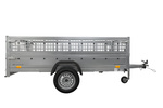 Rimorchio monoasse Garden Trailer 264 KIPP (NEW) con ruotino di appoggio e sovrasponde in rete