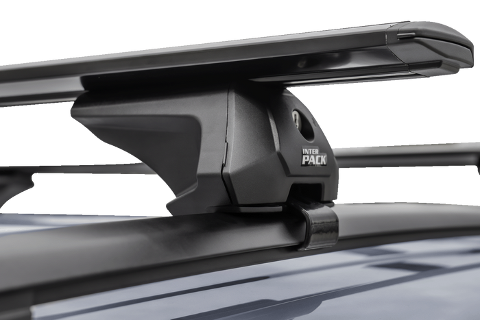 Barre portatutto Inter Pack Virgo IR 135 (G2) con binari integrati (nero)