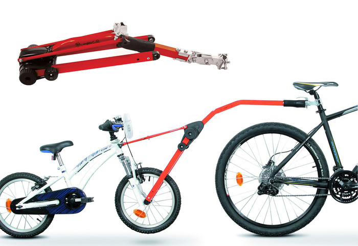 Trail Angel - gancio di traino per bici da bambino - rosso