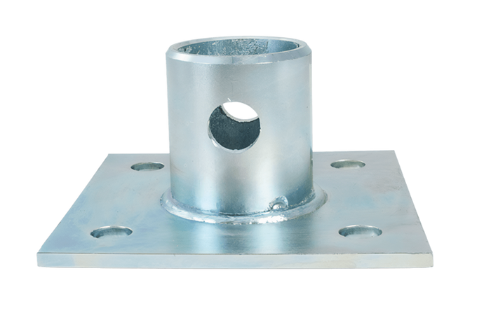 Supporto estendibile con adattatore UNITRAILER TJ5002+TJ5002A per rimorchio pianale da 1300 kg 560-940 mm