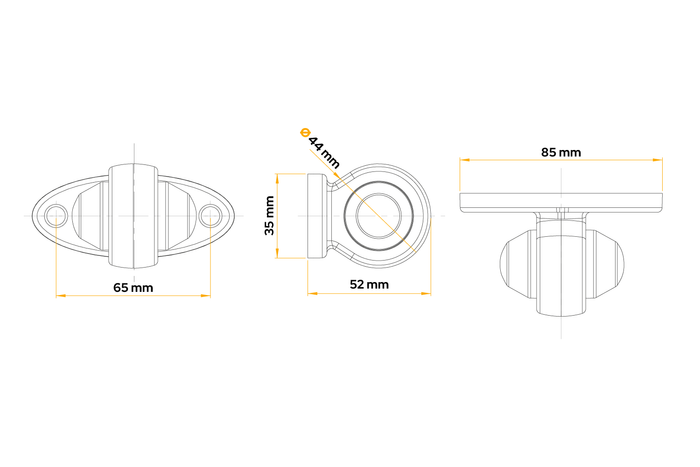Lampada di segnalazione a LED HORPOL LD 465 universale