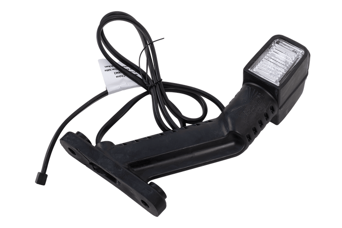 Faro di posizione sinistro a LED ASPÖCK SUPERPOINT IV su braccio in gomma