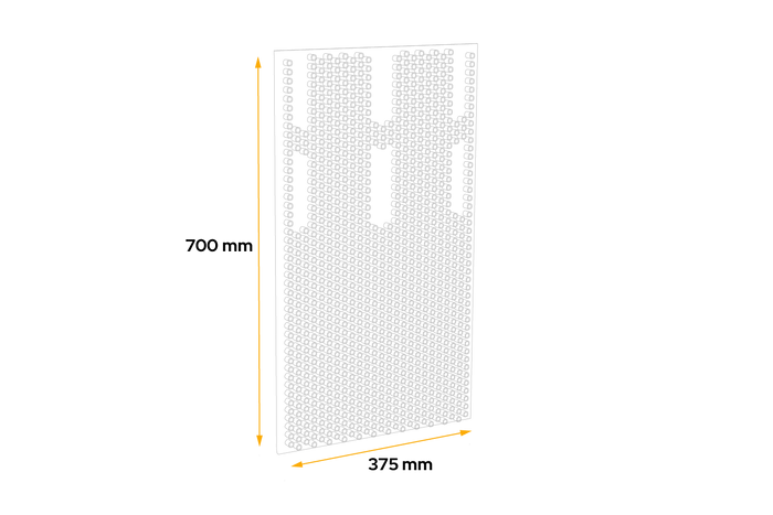 Parafango DOMAR DK5110 per rimorchi e semirimorchi 375×700mm