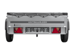 Rimorchio leggero 200x125 UNITRAILER GARDEN 201 KIPP con telone grigio