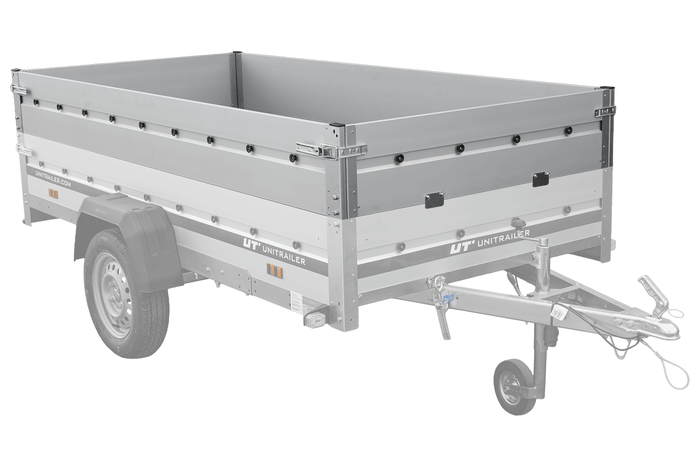 Sponde laterali in alluminio BIS per i rimorchi UNITRAILER GARDEN 264 KIPP ALU e 264/2 KIPP ALU