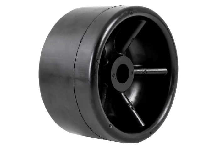Rullo scorrevole KNOTT, rullo scorrevole in gomma da 67 mm per rimorchio per barche