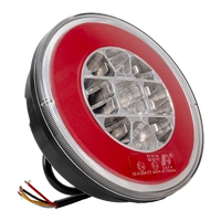 TT TECHNOLOGY TT.12008 Fanale posteriore a LED Glo-Trac Hamburger con 3 funzioni, universale