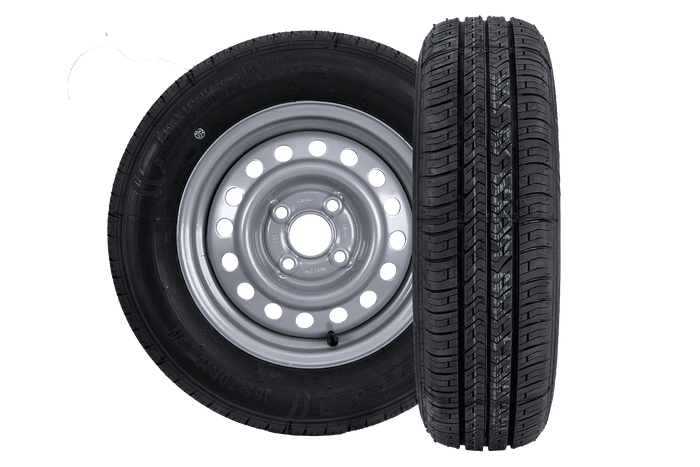 Set di due ruote per rimorchio KENDA TIRE 165/70 R13 79N KENDA RIM 4Jx13"H2 4x100 ET:30