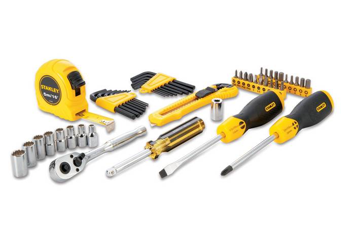 Set di utensili manuali STANLEY STMT0-74864 in una valigetta da 51 pezzi.