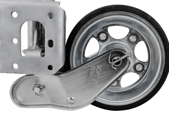 AL-KO 1223638 ruotino di appoggio automatico con maniglia 500kg 60mm 1010-1350mm