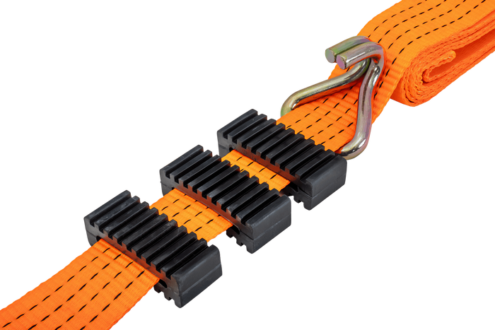 Set di quattro cinghie di trasporto a 3 punti con tendicinghia per rimorchio UNITRAILER 3m/50mm/4t arancione