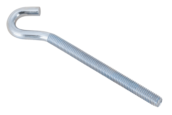Gancio da cantiere DROMET HZ M6x100 con estremità aperta (piegata)