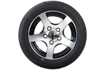 Ruota per rimorchio rinforzata PNEUMATICO KENDA 195/50 R13C 104/102N CERCHIO IN ALLUMINIO STARCO lucido 6Jx13"H2 5x112 ET:30