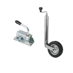 Ruotino di appoggio con morsetto KNOTT TK48+LB48 150kg 48mm 480-700mm