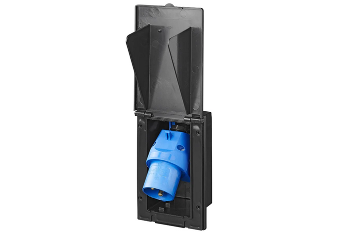 Presa a muro CEE ProPlus 373505BK, esterna, 160×100 mm, nera