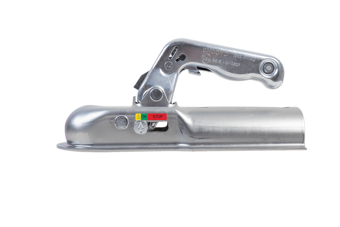CHOOYO JD.00.53.006 Gancio di traino a sfera per rimorchio da 800 kg con timone tubolare da 60 mm