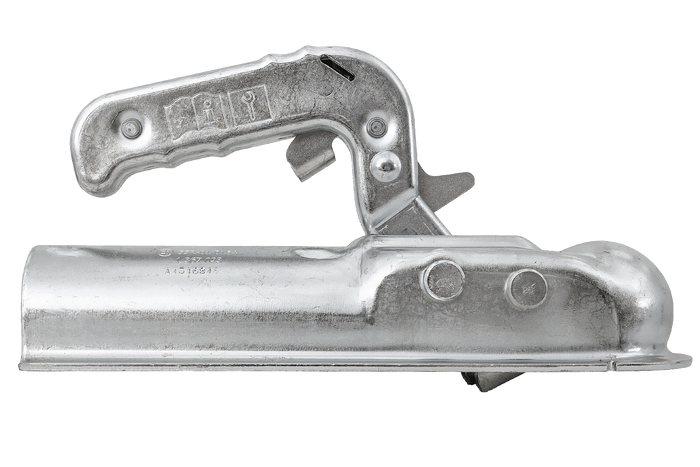 Gancio di traino a sfera AL-KO AK7 PLUS per rimorchio da 750 kg con timone tubolare da 50 mm