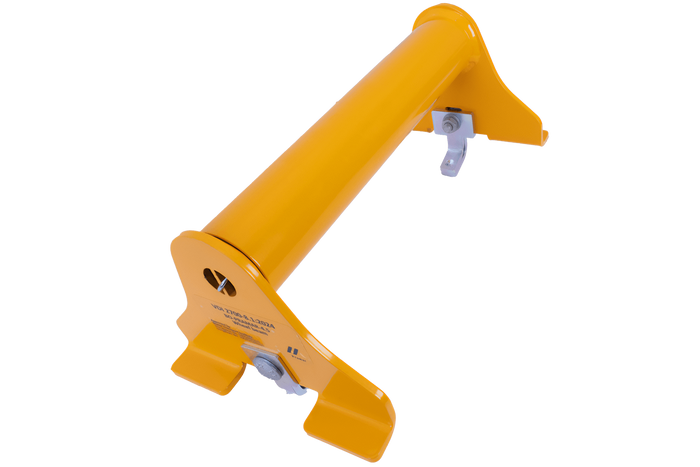Cuneo di bloccaggio universale giallo PRAMAR Radstopper VDI 2700 per carro attrezzi