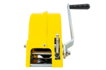 Verricello manuale con cinghia e custodia gialla per rimorchi carrelli portabarca 450 kg Knott