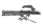 Gancio di traino KNOTT KQ14-A+KZE7.5 per rimorchio da 1400 kg con timone a V.