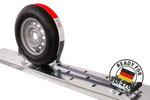 Set di quattro cinghie di trasporto per rimorchi HEFFA CARLINE 130, cinghie di fissaggio ruote 2,8 m/50 mm/5 t VDI 2700