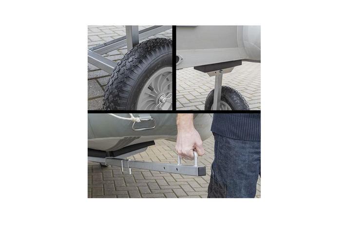 Carrello scorrevole ProPlus 740024CR per il trasporto di imbarcazioni leggere, pontoni da 70 kg