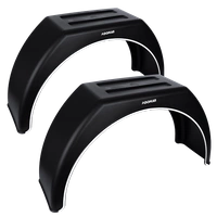 Set di due parafanghi per rimorchio 14-17" DOMAR DK3110 passaruota piatti 870/260mm