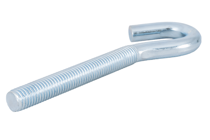 Gancio da cantiere DROMET HZ M10x120 con estremità aperta (piegata)