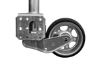 Ruota di supporto automatica UNITRAILER con maniglia 500 kg 60 mm 660-904 mm