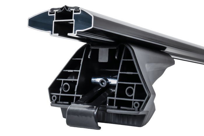 Barre portatutto Inter Pack Virgo IR 120 (G2) con binari integrati (nero)