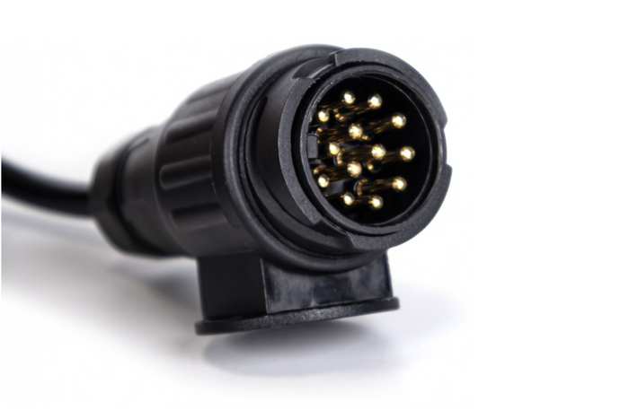 Cavo elettrico a spirale KAMAR E1384 3m 12V spina/presa 13PIN