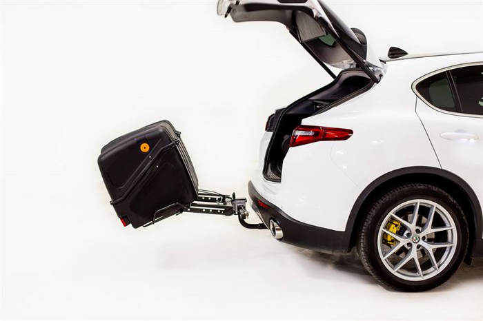 Towbox V1 Black Edition - box portabagagli da montare sul gancio di traino
