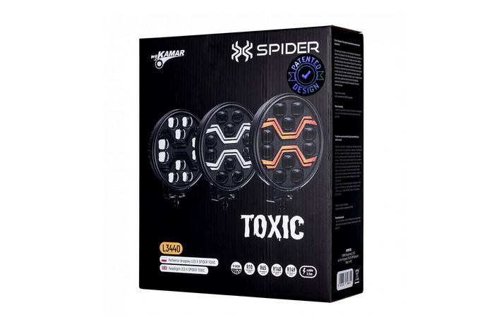 Faro da lavoro a LED con riflettore KAMAR X-SPIDER TOXIC L3440 10xLED 80W