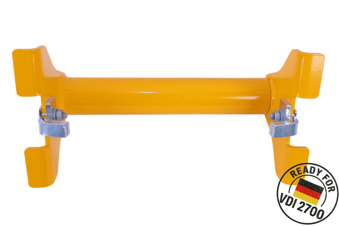Cuneo di bloccaggio universale giallo PRAMAR Radstopper VDI 2700 per carro attrezzi