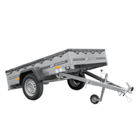 Rimorchio leggero 200x125 UNITRAILER GARDEN 201 KIPP con telone grigio
