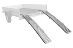 UNITRAILER ALR005 rampe pieghevoli in acciaio per rimorchi, 200 cm, portata 500 kg, set da 2