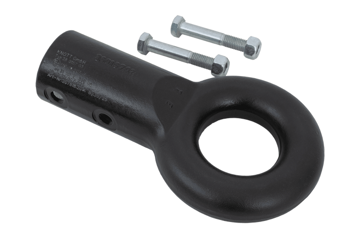 Gancio di traino KNOTT KK7937S per rimorchio da 3500 kg con timone tubolare da 60 mm, nuovo tipo