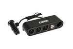 Presa accendisigari splitter LAMP Multi-Socket 4x 12/24V + 2x USB