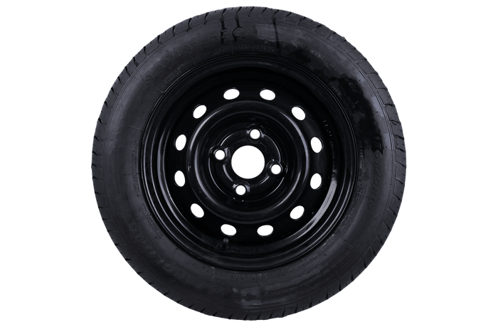 OUTLET Ruota rimorchio LINGLONG TIRE 155/70 R13 75N UNITRAILER RIM nero 4Jx13" 4x100 ET:30
