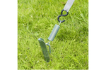 Set di due cinghie antivento ProPlus 361729 fissate a una guida per tendalino da 2x4,8 m.