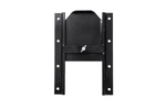 Valvola a saracinesca nera per scivolo per cereali UNITRAILER per rimorchi agricoli 250x355mm