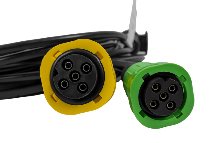 MANTES installazione elettrica, cablaggio per rimorchio barca 4,4 m, spina a 13 pin, 2 baionette a 5 pin