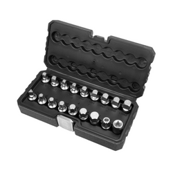 YATO YT-05991 set di chiavi per tappi olio 18 bussole